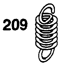 Governor Spring Diagram and Parts List for 252707-0135-XX  Briggs and Stratton Engine
